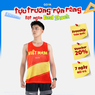 Áo Thể Thao Chạy Bộ GOYA Việt Nam Độc Lập Và Tự Hào Dân Tộc Kỷ Niệm - Siêu Nhẹ, Thoáng Khí