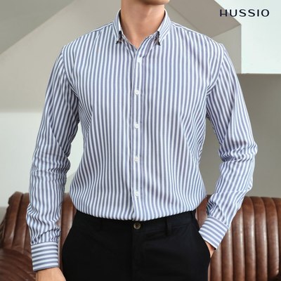 [VOUCHER 8%] Áo sơ mi nam tay dài URBAN LINES, chất liệu Kate lụa cao cấp, mềm mại, thoáng mát, thanh lịch - HUSSIO