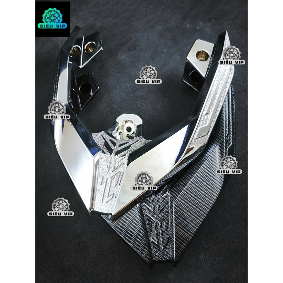 6890 [Mẫu AB 2026] Ốp Cảng Sau Airblade AB 2026, 125cc 160cc Carbon, Xi Mạ Crom