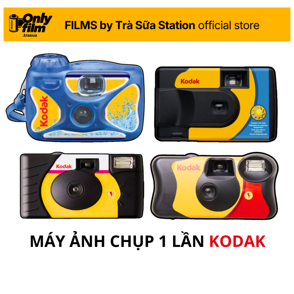 Máy ảnh film Kodak Single Use - máy ảnh chụp một lần - Funsaver - Power Flash - Máy chụp dưới nước