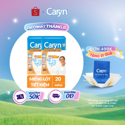 Bộ 2 Miếng lót tiết kiệm Caryn 20 miếng