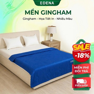 Mền Gingham Silk size 180 x 200 hoạ tiết in chìm sang trọng thấm hút tốt nhiều màu sắc