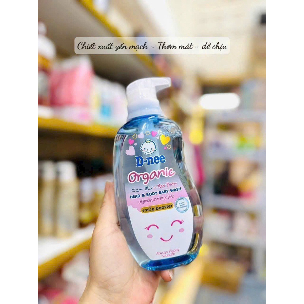 Sữa Tắm Gội Toàn Thân Em Bé Dnee 800ml