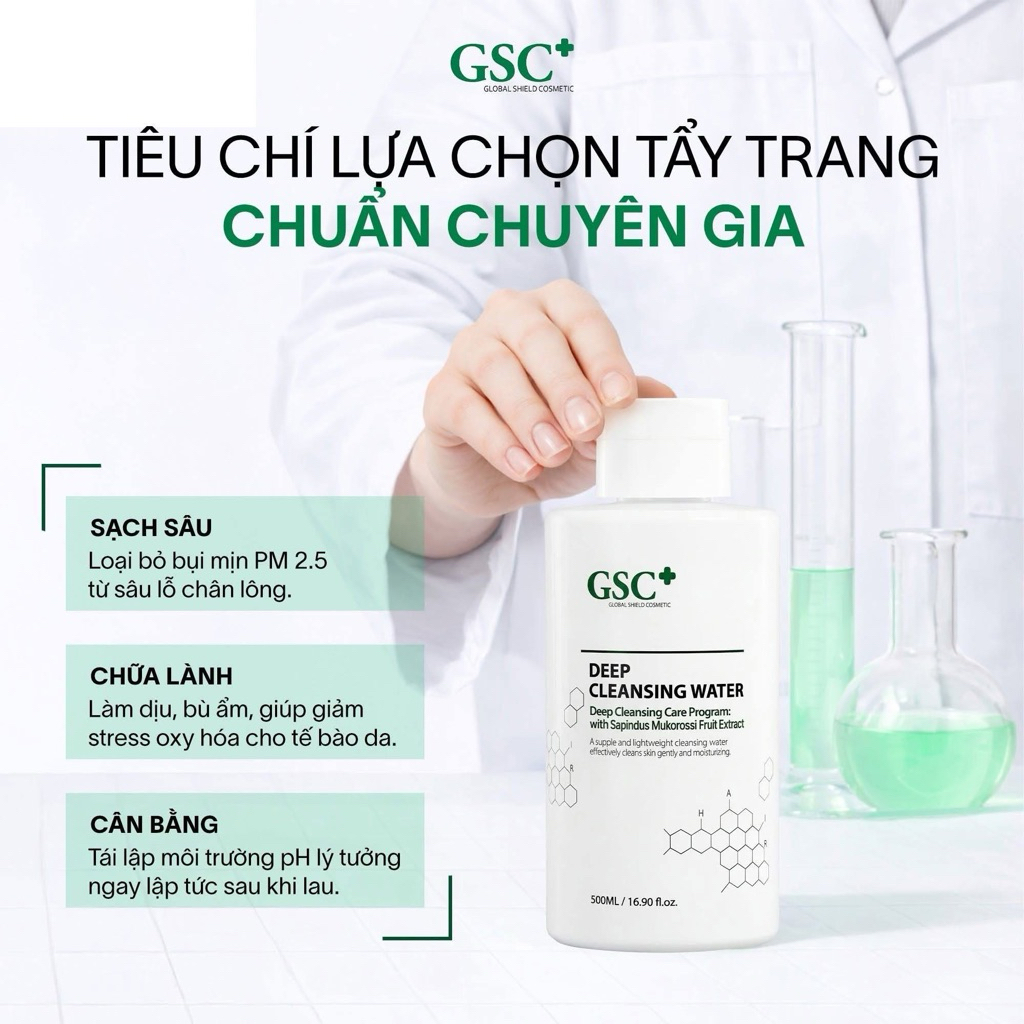 [chính hãng] Nước tẩy trang GSC 500ml