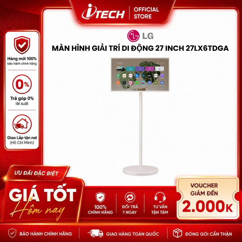 27LX6TDGA - Màn Hình Giải Trí Di Động 27 Inch 27LX6TDGA - Hàng chính hãng