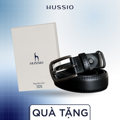 [QUÀ TẶNG KHÔNG BÁN] Set quà tặng Thắt lưng da nam cao cấp + Box Tết sang trọng - HUSSIO