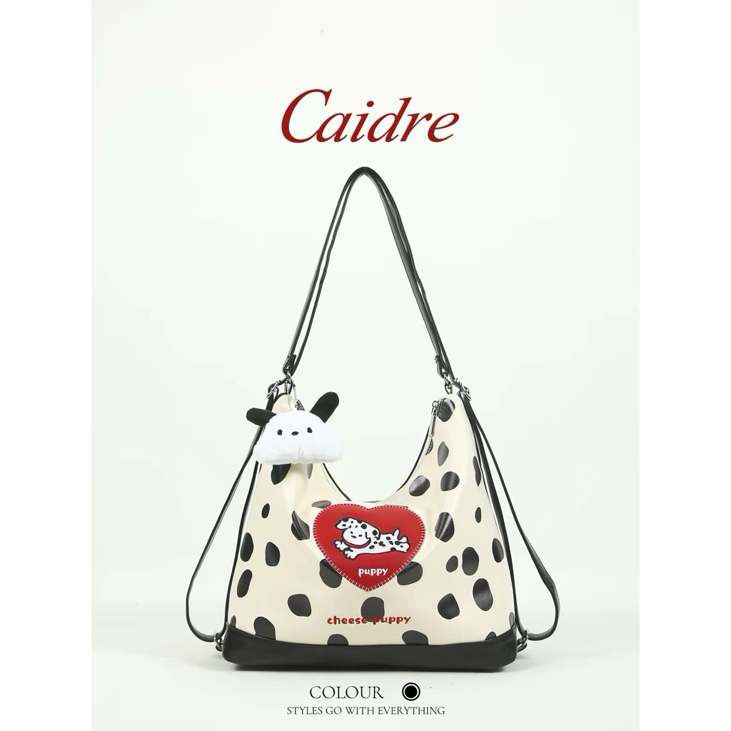 (Order 15 ngày) TÚI TOTE IFASHION CAIDRE HỌA TIẾT CHÚ CÚN – DỄ THƯƠNG, DUNG TÍCH LỚN