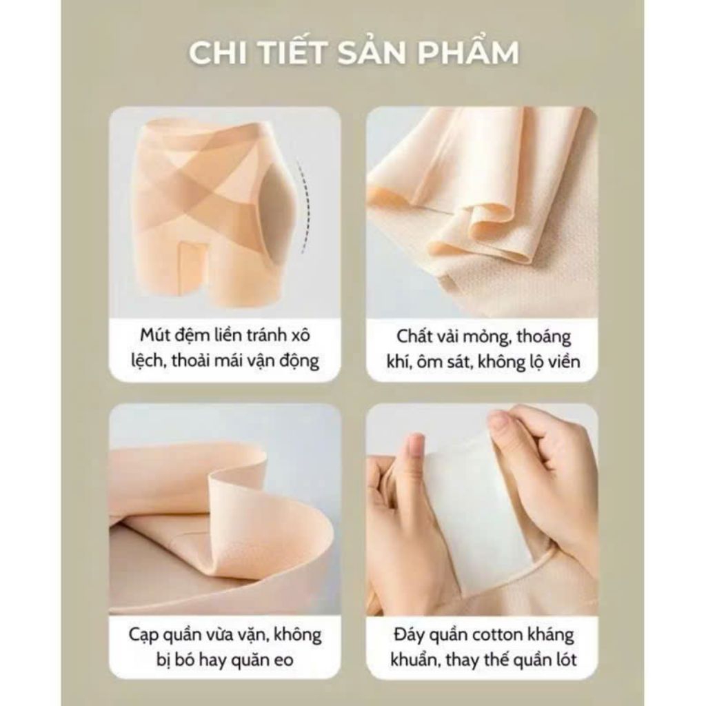 QUẦN ĐỆM HÕM MÔNG 2028 CÓT TÔNG SIÊU MỀM MỊN