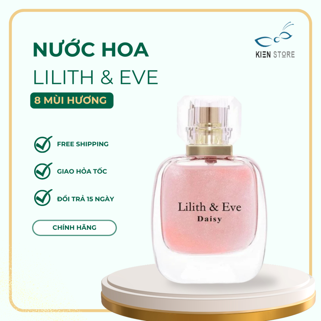 Nước Hoa Lilith And Eve Daisy Eau De Parfum 30ml - Tinh Dầu Nước Hoa Lưu Hương Lâu, Hương Hoa Cỏ Tha