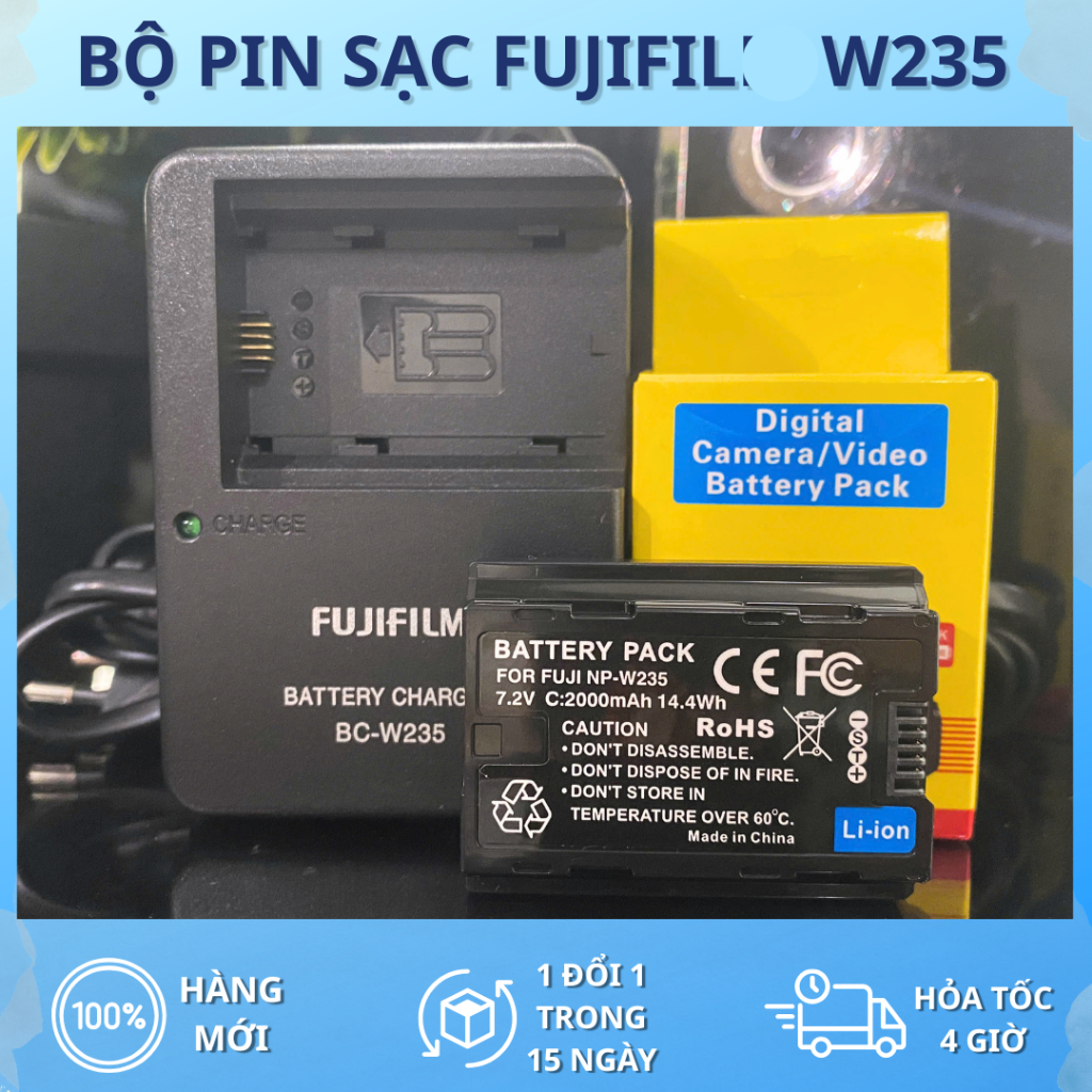 Bộ Pin Sạc Fujiifilm W235 Chất Lượng Cao