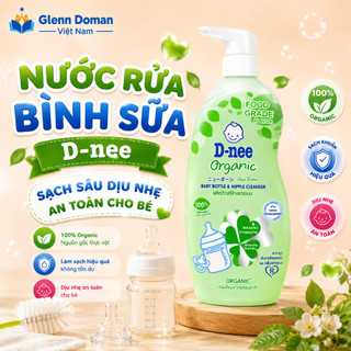 (Chính Hãng) Nước rửa bình sữa D-nee Organic 600 ML