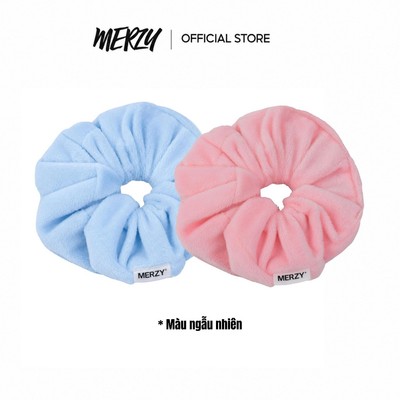 [HB GIFT] [Hàng tặng không bán] Cột Tóc Tròn Màu Hồng Xinh Xắn Merzy Cloud Scrunchie (Màu ngẫu nhiên)