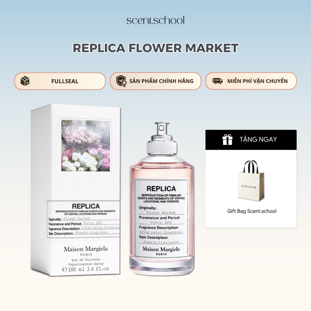 Nước Hoa Fullseal Replica Flower Market | Nước Hoa Unisex | Scent.school Perfume