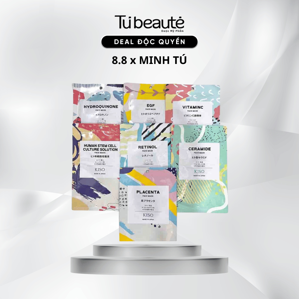 [MINH TÚ x TÚ BEAUTÉ][HÀNG CÔNG TY] Mặt nạ KISO Nhật Bản cấp ẩm dưỡng da chuyên sâu