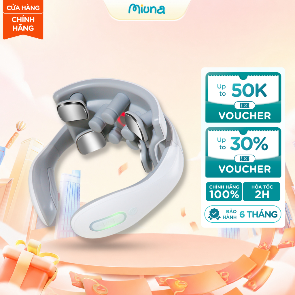 Máy Massage Cổ Vai Gáy JT88, Mát Xa Cổ  Xung Điện TENS Kết Hợp Rung & Hồng Ngoại