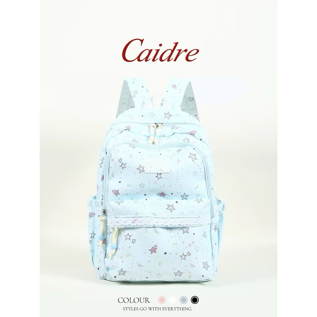 (Order 15 ngày) BALO VẢI CANVAS IFASHION CAIDRE HỌA TIẾT NGÔI SAO – TRẺ TRUNG, ĐA NĂNG