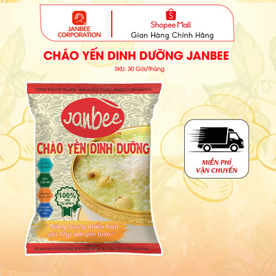 Cháo Yến Dinh Dưỡng Janbee - Gói 12g Sợi Yến Tươi Thượng Hạng