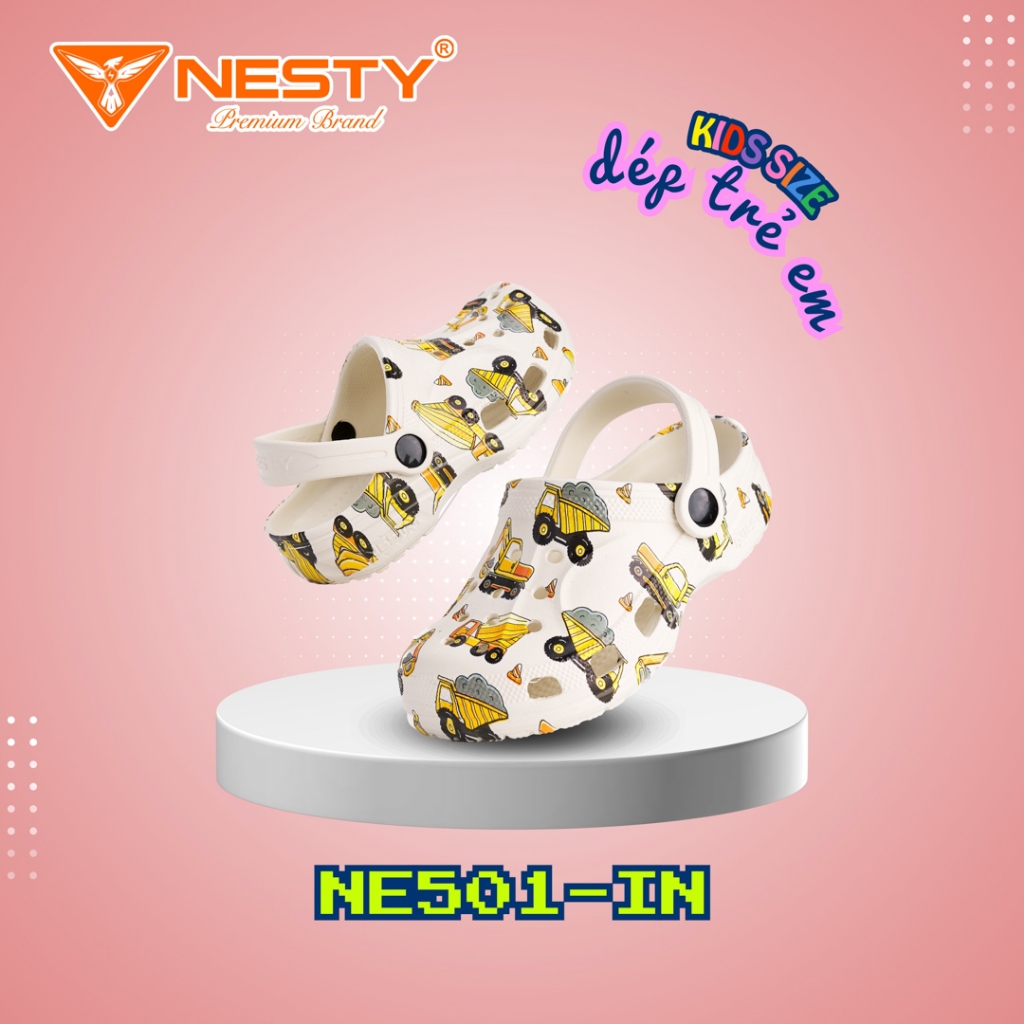 DÉP SỤC TRẺ EM IN HỌA TIẾT HOẠT HÌNH CHÍNH HÃNG NESTY MÃ NE501