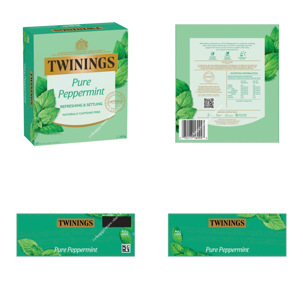 [HÀNG NHẬP ÚC BAY AIR FULL BILL] Twinings Pure Peppermint Tea - Trà bạc hà Twinings nguyên chất