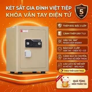Két Sắt Thông Minh Kết Nối Điện Thoạ KVTM Đủ Kích Thước Vân Tay Điện Tử thế hệ mới cao cấp chính hãng
