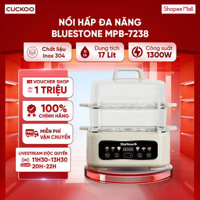 Nồi hấp đa năng BlueStone MPB-7238 17 lít | Công suất 1300W | 7 chương trình nấu| Bảo hành 24 tháng