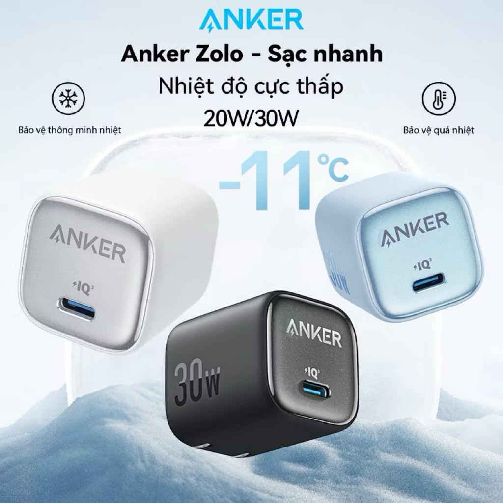 Củ sạc GaN Anker Zolo 20w