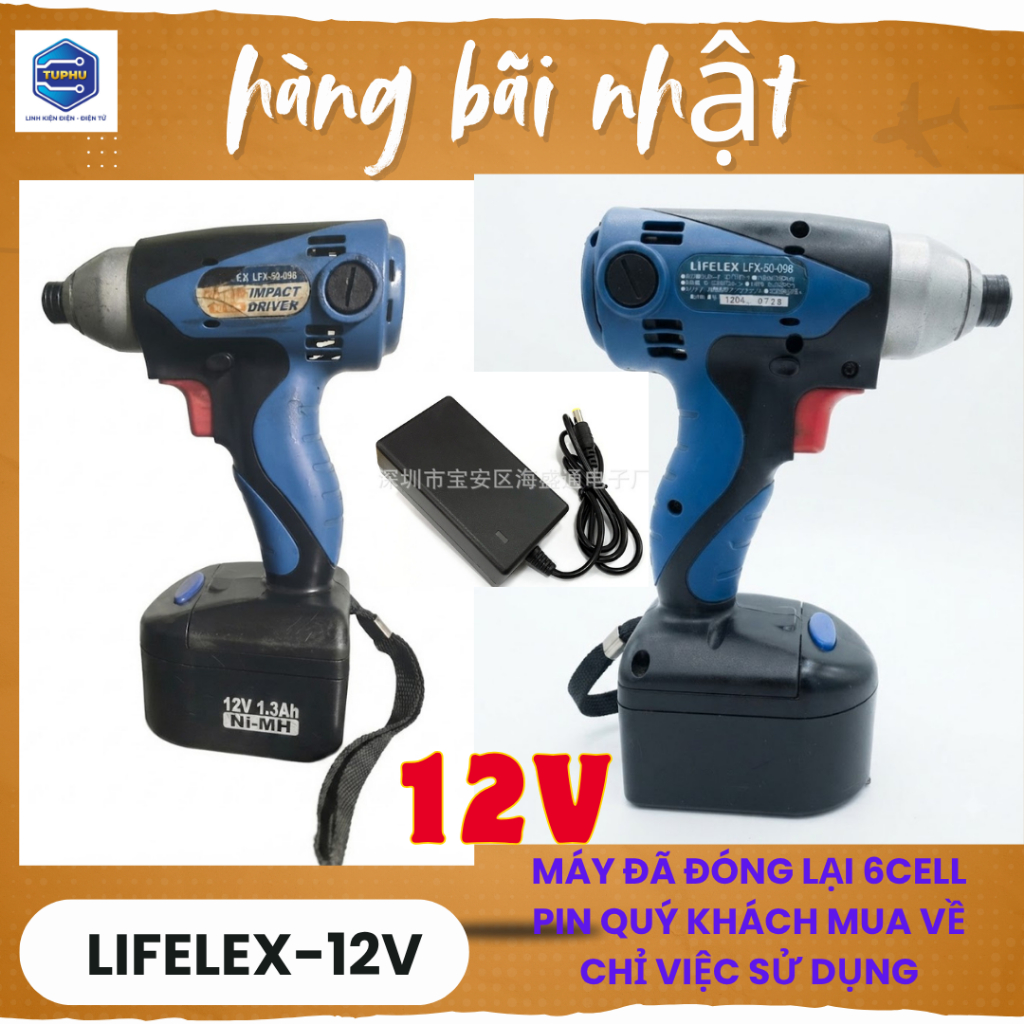 Khoan Vít LIFELEX- 12V / 6CELL PIN