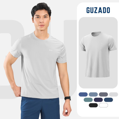 Áo thể thao nam Guzado Vải Coolmax dệt lỗ kim thoáng khí mau khô Co Giãn Vận Động Thoải Mái GTS04-GATS25S004