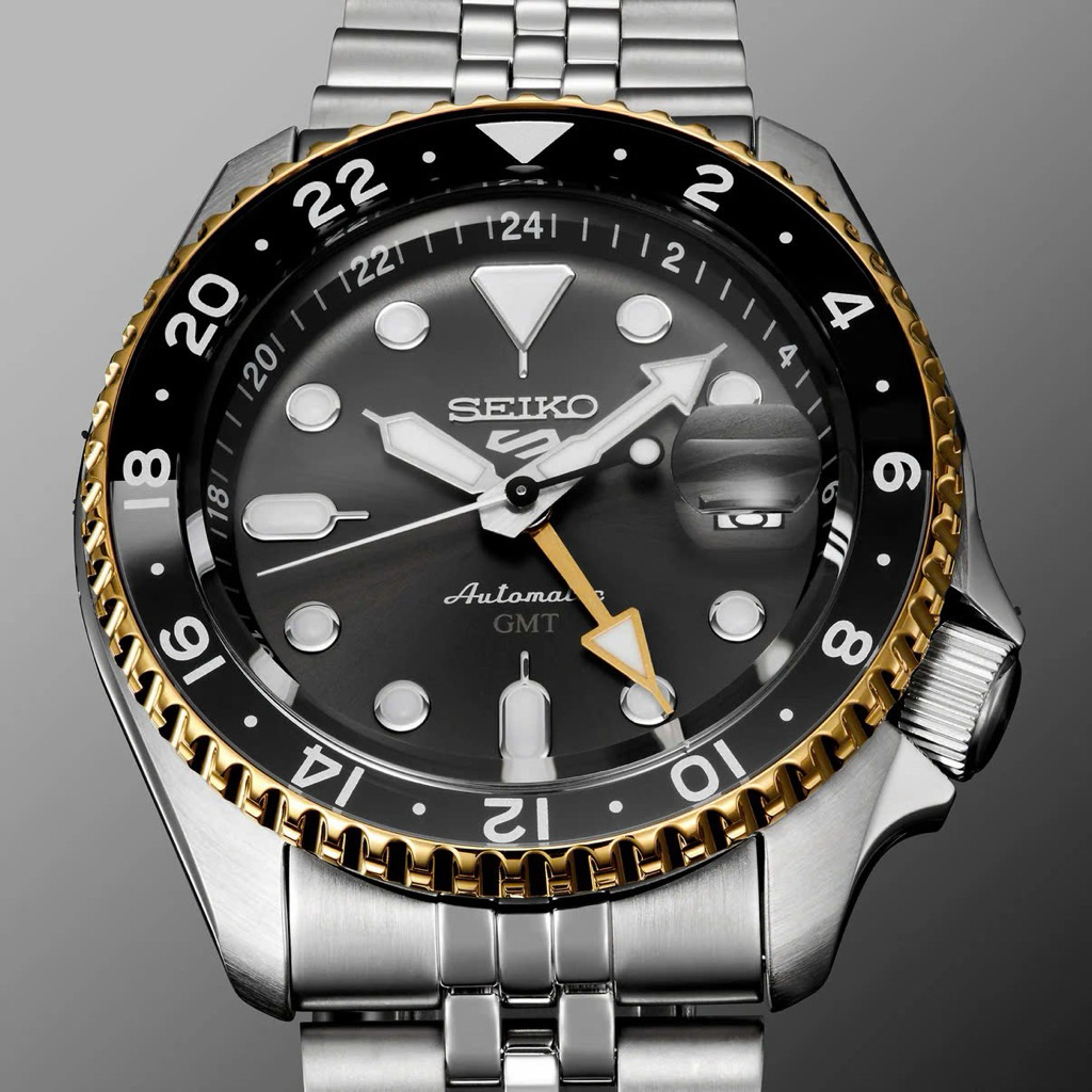 Seiko 5 Sport GMT SSK021J1 42.5mm Black Gold Nội Địa Nhật