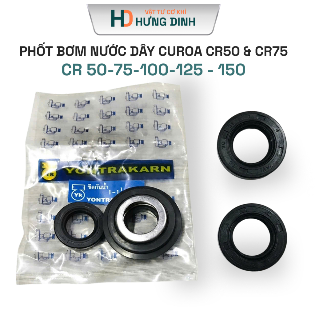 Bộ Phốt Bơm Nước Dây Curoa CR50  CR150 Đủ Bộ