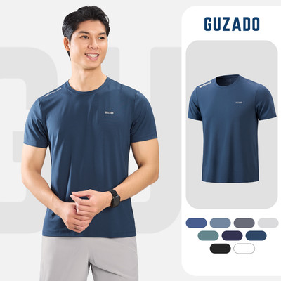 Áo Thun Thể Thao Nam GUZADO Coolmax Cao Cấp, Thấm Hút Mồ Hôi Tốt, Co Giãn Linh Hoạt GTS-GATS25S004