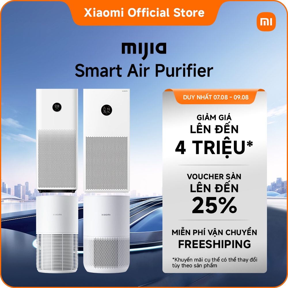 Máy lọc không khí Xiaomi 4 Series Mi Air Purifier Gen 4 / 4 Lite / 4 Pro / 4 Compact | Lọc sạch bụi mịn