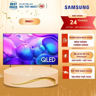 55Q6F Smart Tivi QLED 4K Samsung 55 inch Mẫu mới 2025 - Hàng chính hãng, One Remote, Tizen OS 55Q6F