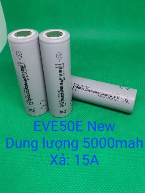 Eve50E 21700 Mới, Dung lượng 5000mah, xả 15A