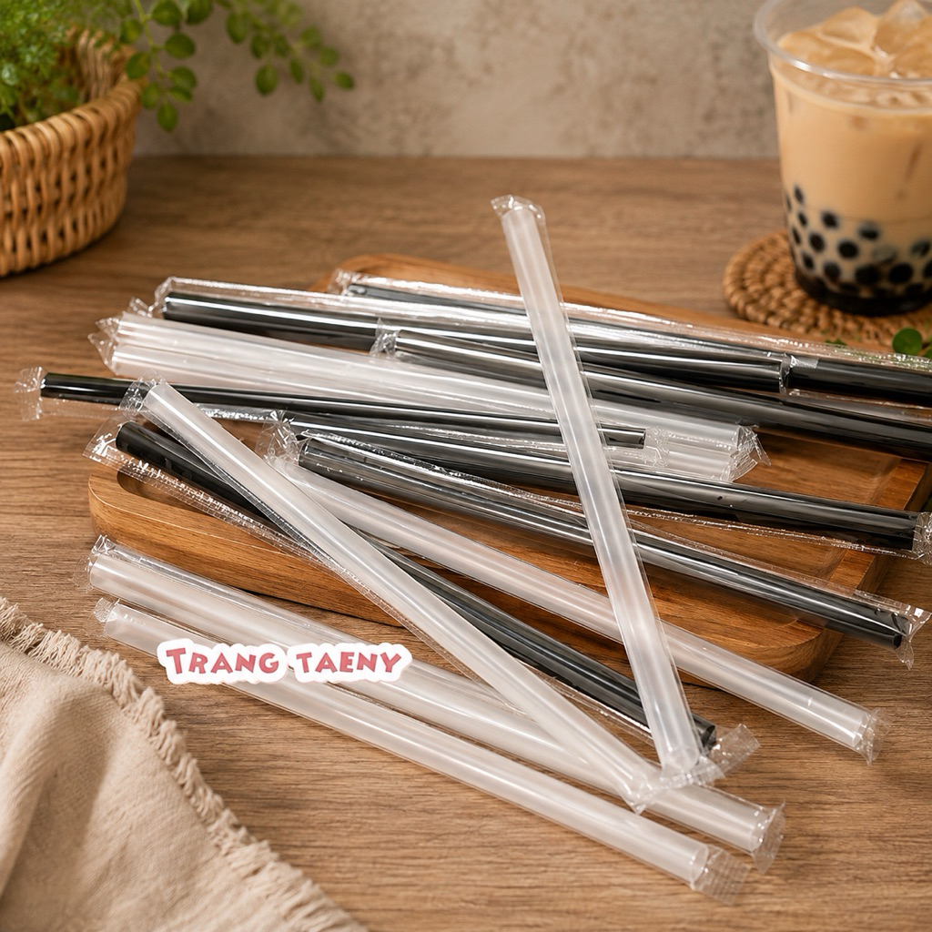 Ống hút trà sữa trân châu (50 cái)