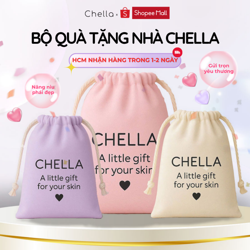 (CHỈ CHO BẢN TIÊU CHUẨN) Combo Làm Đẹp Của Chella - Phụ kiện rửa mặt, dưỡng da