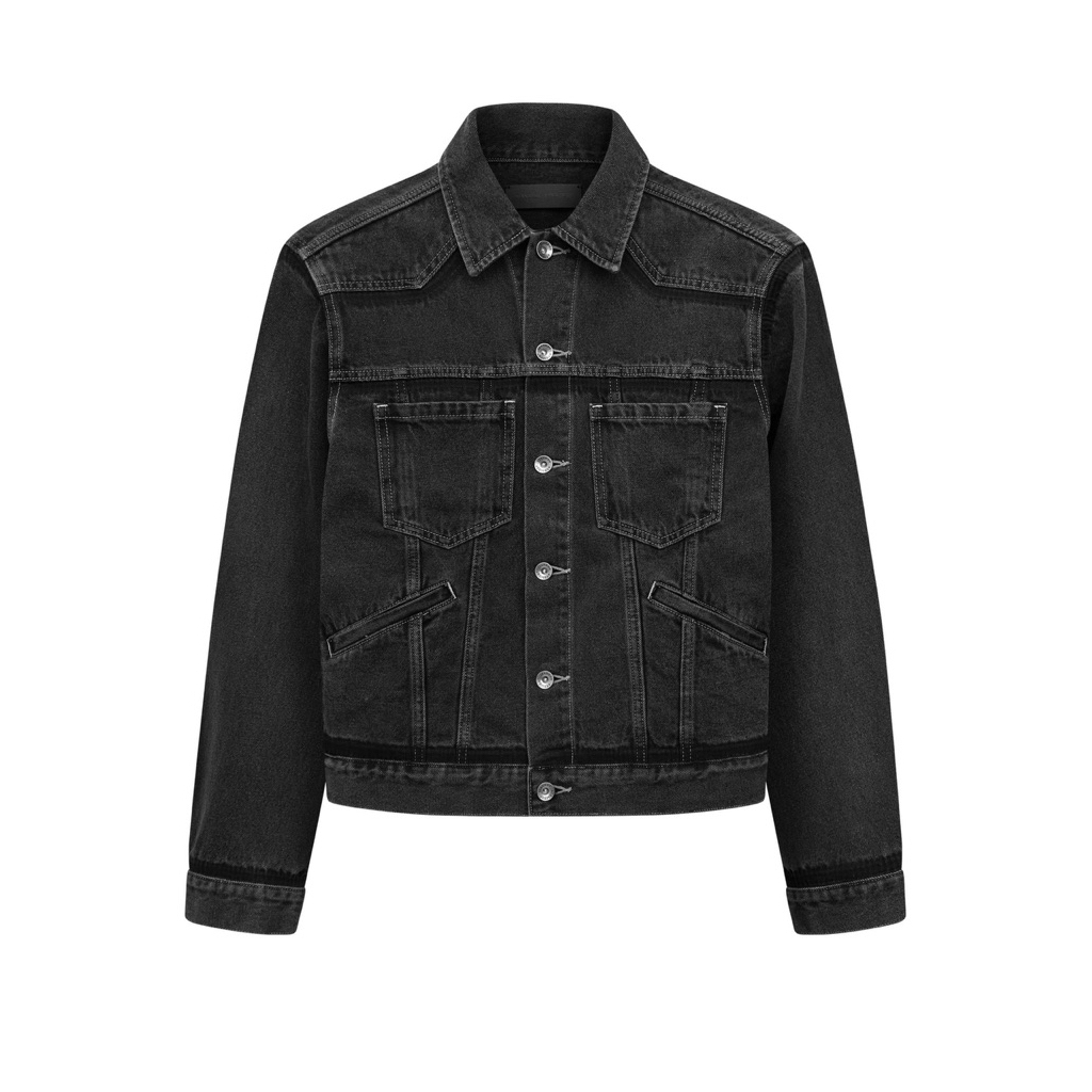 Áo Khoác Denim Jacket Cao Cấp - Ivankov Division Washed Denim Jacket