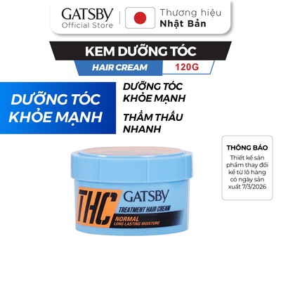 Kem dưỡng tóc GATSBY Treatment Hair Cream Normal 120g