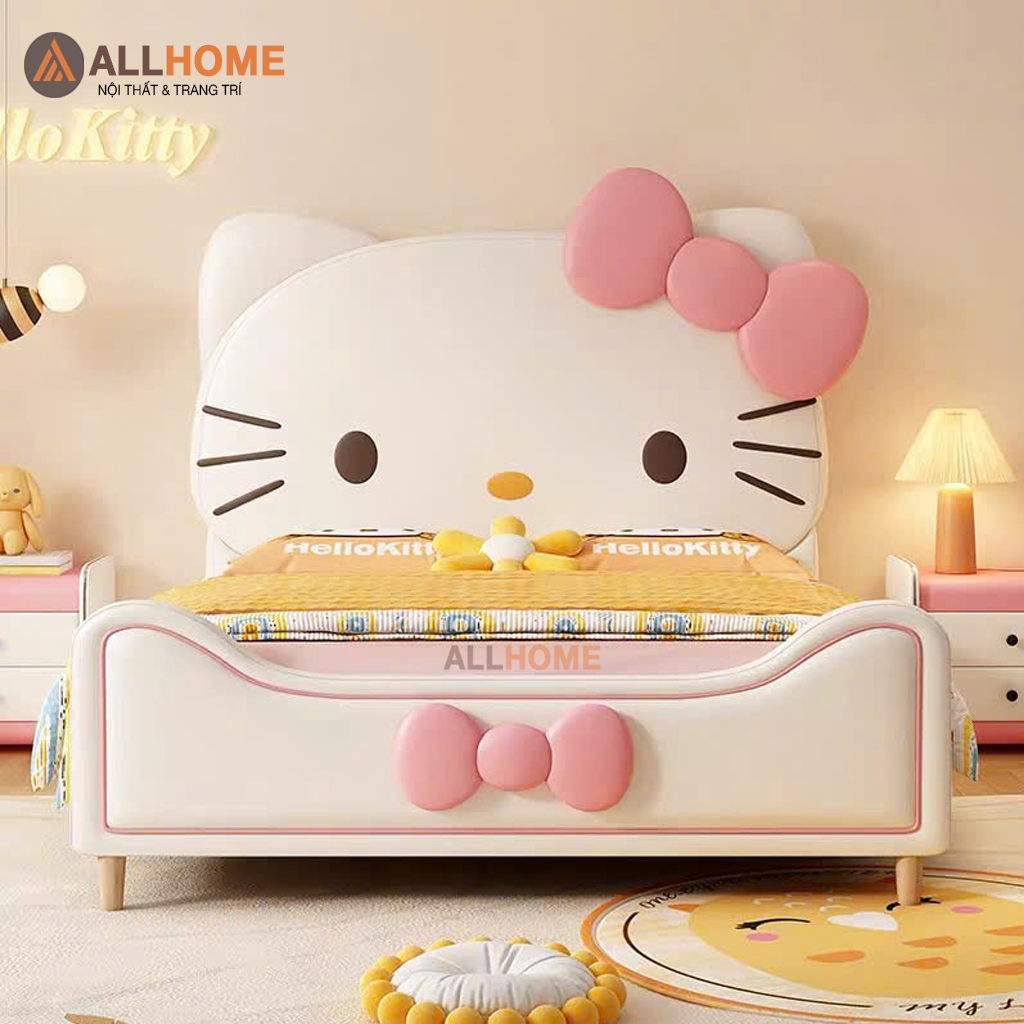Giường Ngủ Bọc Da Mã GA43 ALLHOME Hàng Cao Cấp Phong Cách Hiện Đại Châu Âu, Có Đủ Size