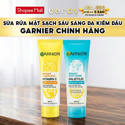 [MINISIZE] Sữa rửa mặt GARNIER Ph 5 Bright Complete VITAMIN CLow PH Gel Wash 50ml