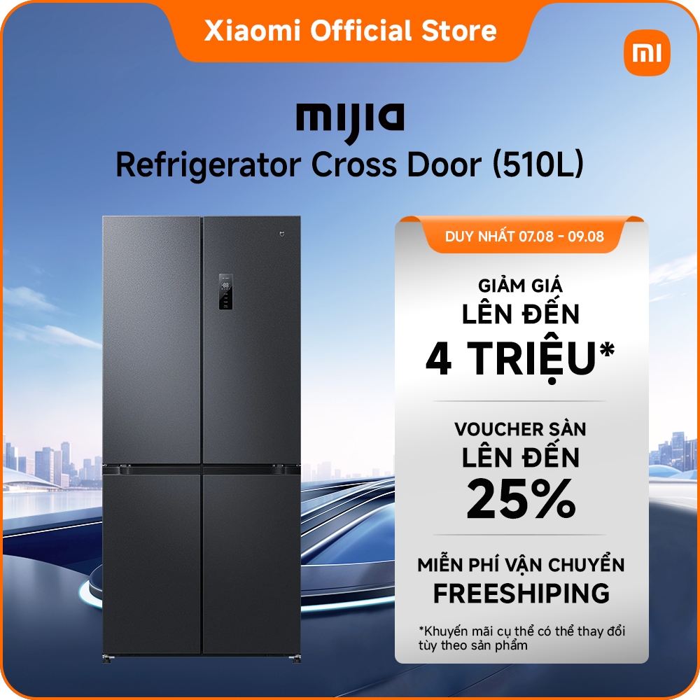 hàng có sẵn ngay bây giờ Tủ lạnh Xiaomi Mijia 510L | Bảo hành 2 năm｜-1°C đến 5°C* vùng nhiệt độ có thể điều chỉnh