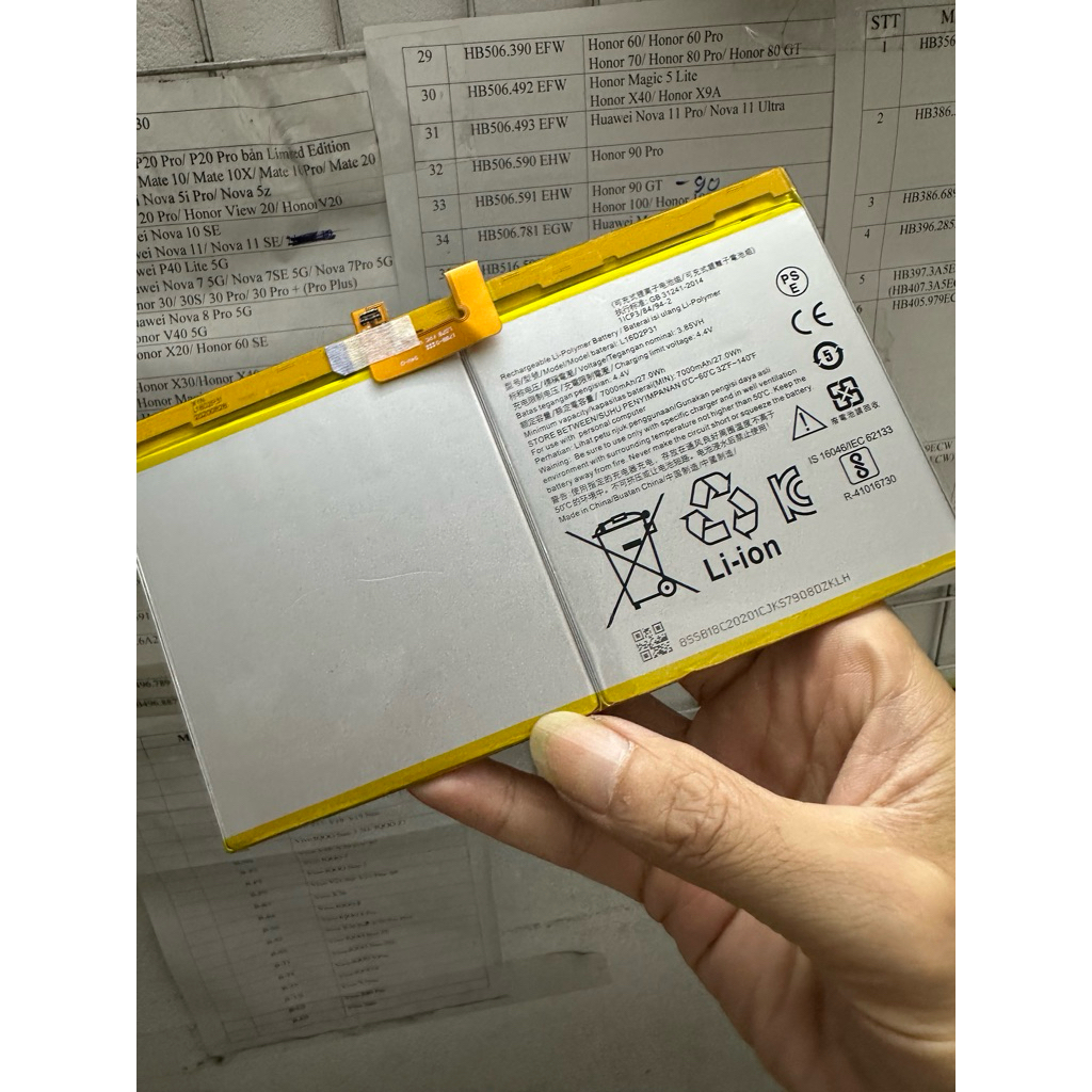 Pin lenovo tab 1 10,tab 4 10 pro