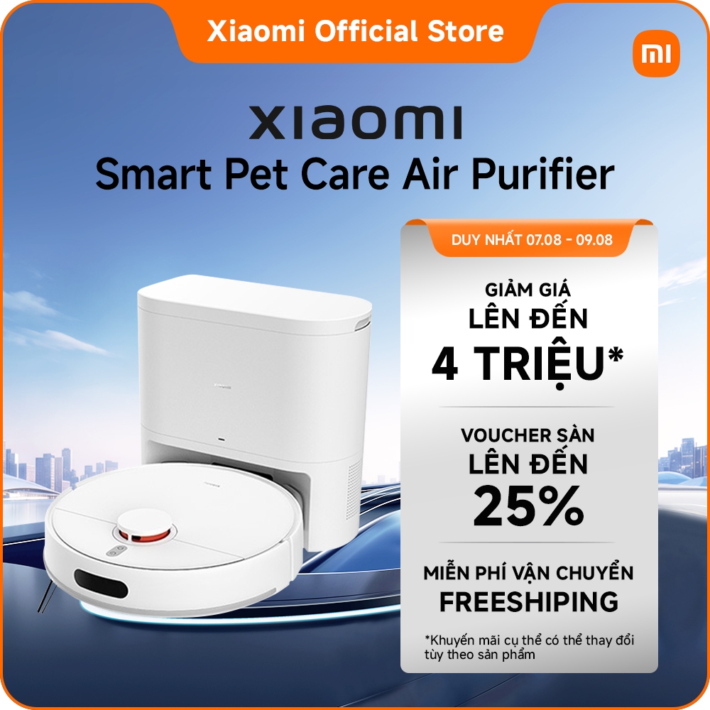 Robot hút bụi Xiaomi H40｜Quạt lực hút mạnh 10.000Pa｜Máy hút bụi có lực hút cực mạnh｜Hút tóc tức thì và dễ dàng