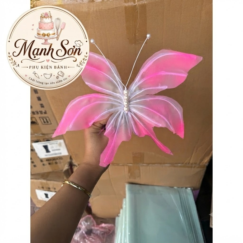 MS Bướm deco (25 cm) trang trí hoa, deco phòng ngủ, quán đều đẹp