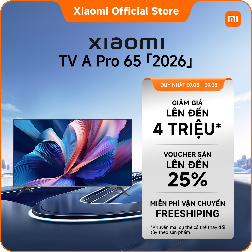 Xiaomi TV A Pro 65'' 2026 | Màn hình QLED 4K độ sáng cao với công nghệ làm mượt chuyển động