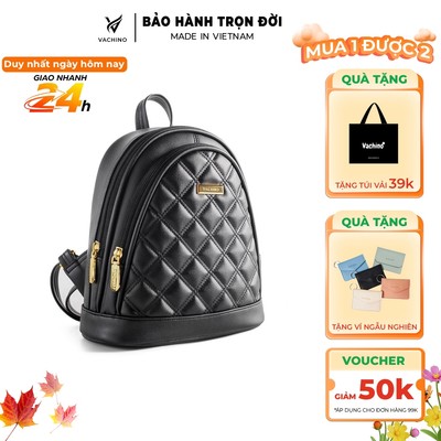 Balo da nữ thời trang dễ thương thêu hoạ tiết VACHINO-BG029
