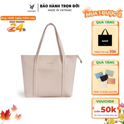 Túi xách thời trang công sở VACHINO - TX002 Màu hồng phấn