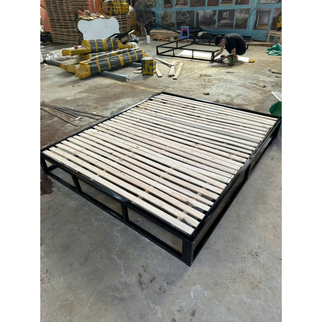 Giường Pallet Gỗ Giá Rẻ, Giường Pallet Gỗ Thông Tự Nhiên, Giường Ngủ Pallet Đẹp Hiện Đại, Đóng Giườn