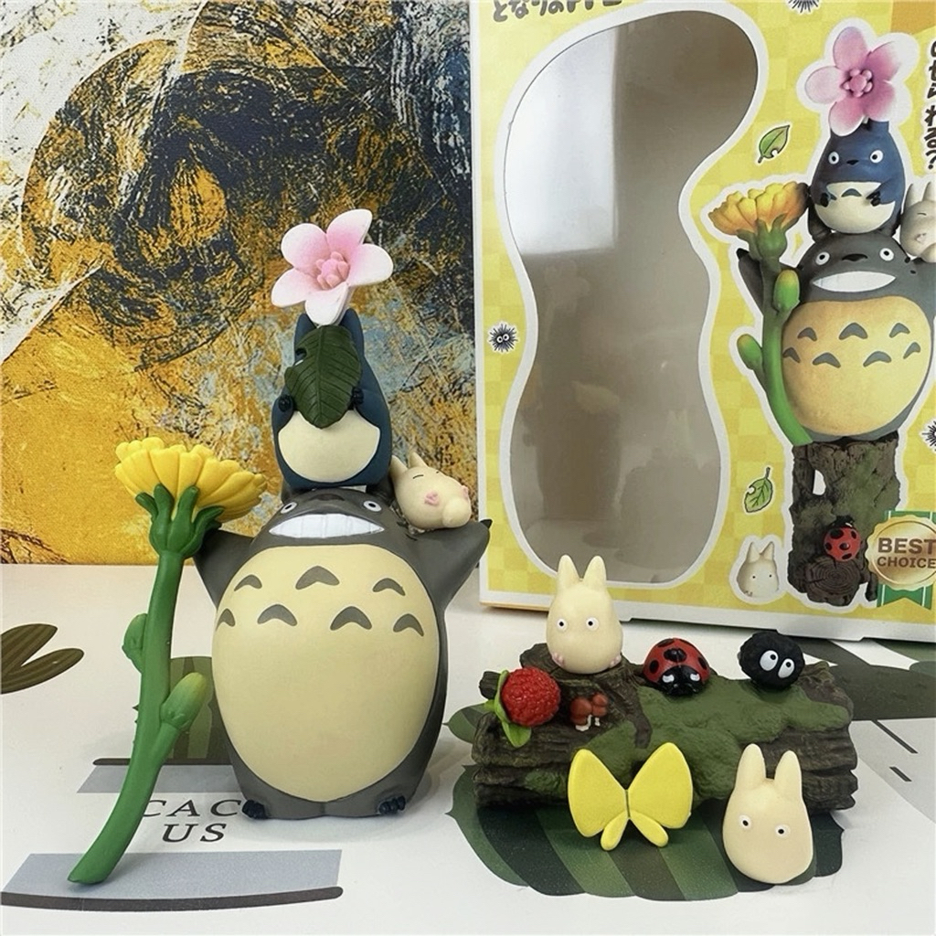 Blindbox Mô hình chủ đề ghibli totoro trang trí decor