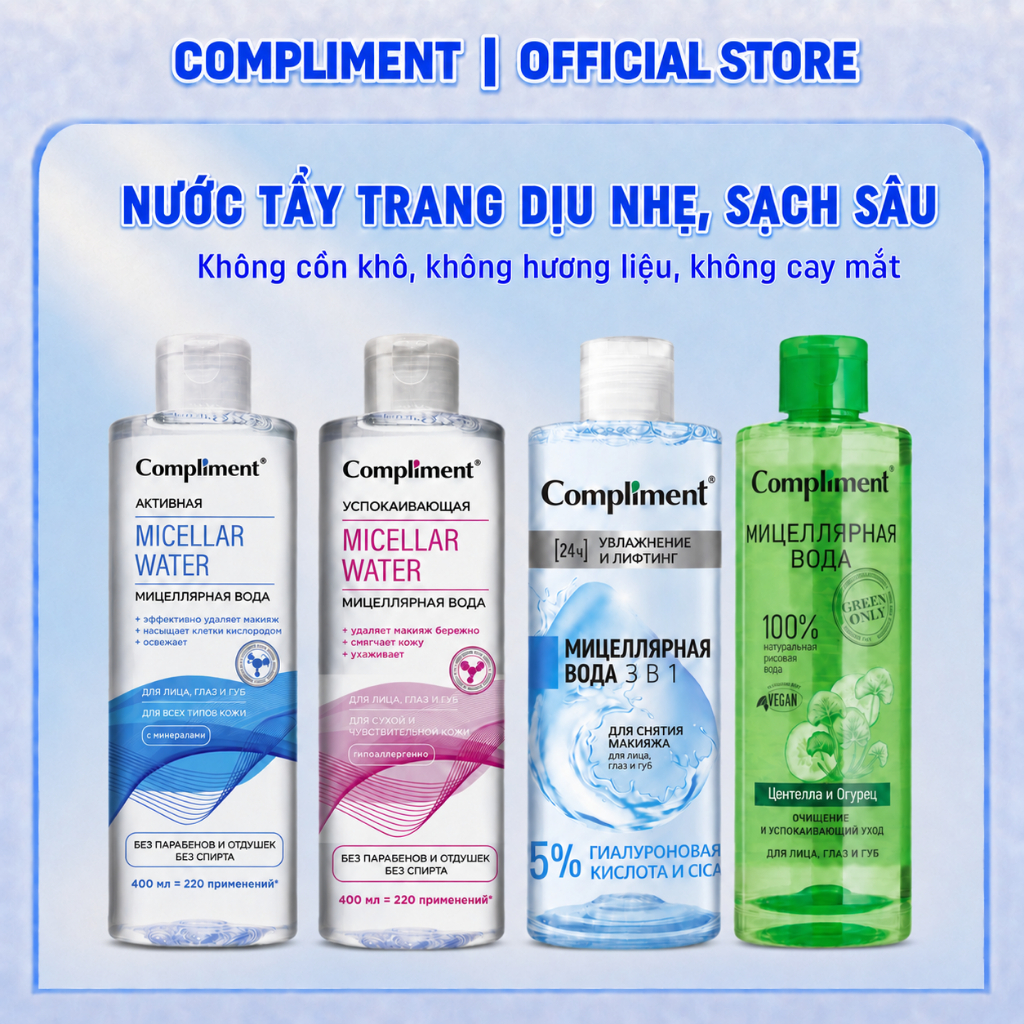Nước tẩy trang Compliment 400ml